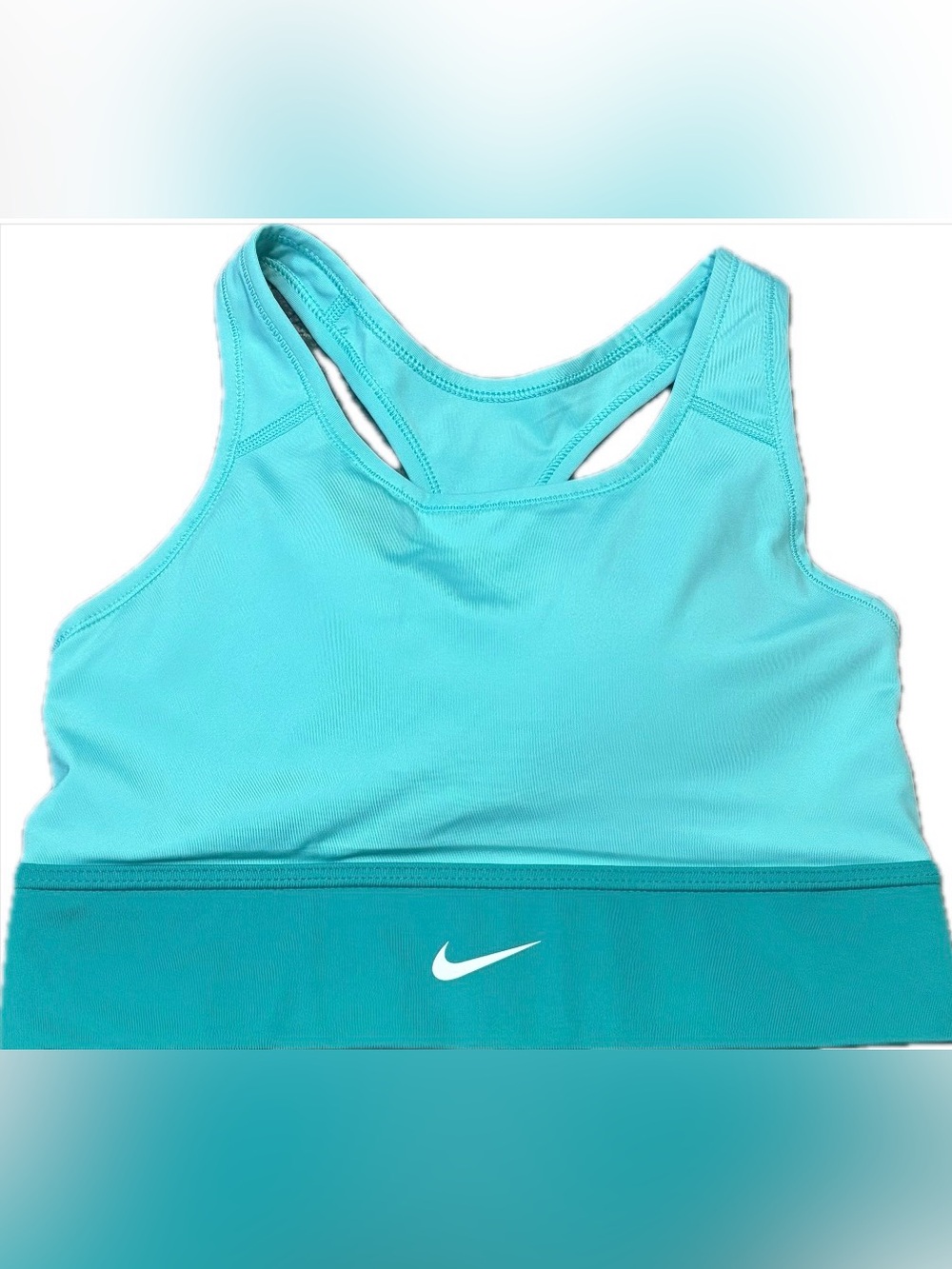 ✨Nike Women's Teal Racerback Sports Bra - Aqua/Turquoise Size Medium